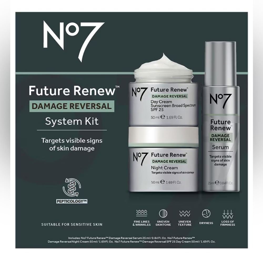 🔥🆕Boots No 7 Future Renew Damage Reversal System Kit🔥